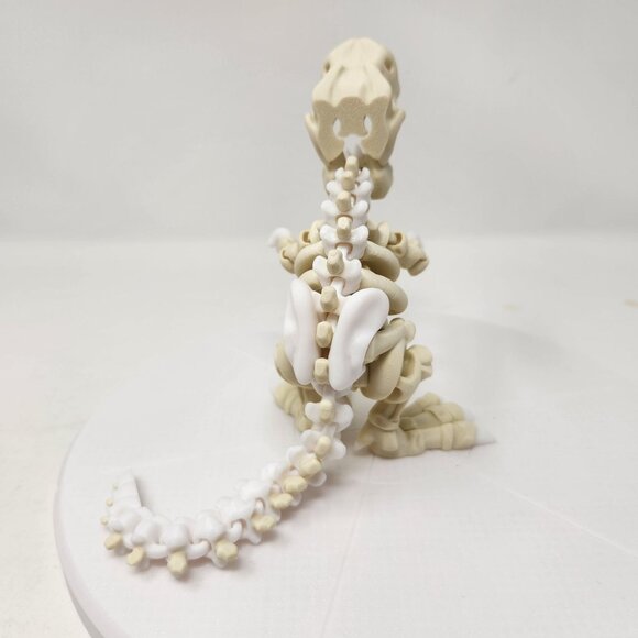 3D Printed Flexi Factory Articulated Tyrannosaurus Rex Dinosaur Skeleton 5" x 9" - Picture 4 of 7